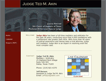 Tablet Screenshot of judgeakin.com